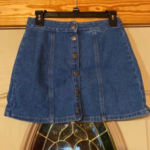 Cute button down jean skirt